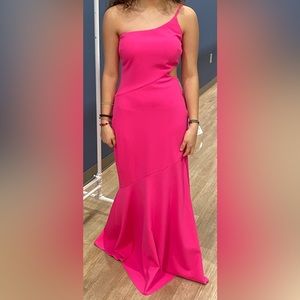 Hot Pink Cutout Mermaid Dress